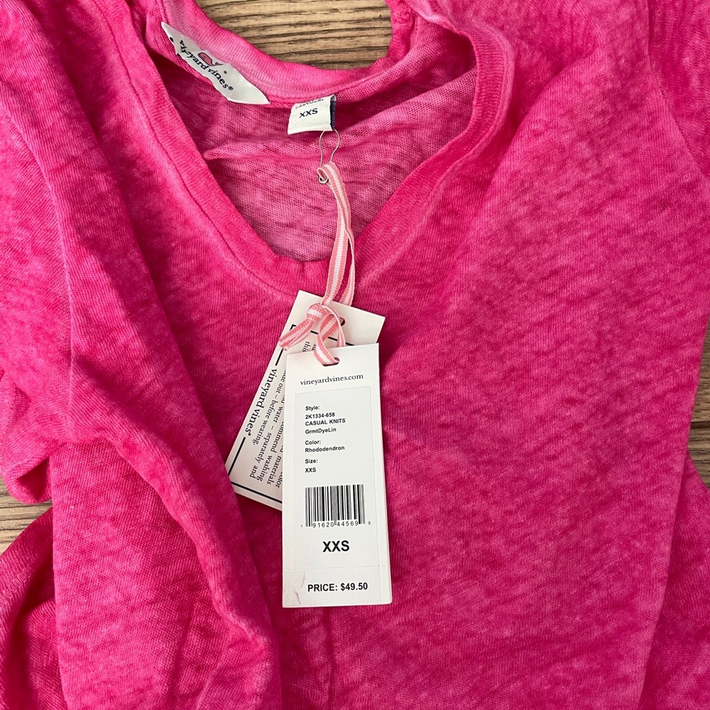BNWT 🎉 Hot Pink V-neck Shirt